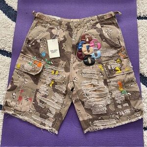 Gallery Dept PATCH CHOCOLATE CHIP CAMO CARGO SHORTS